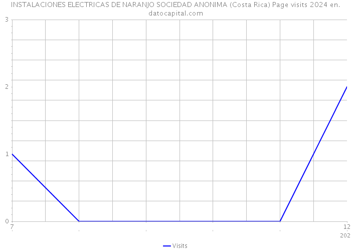 INSTALACIONES ELECTRICAS DE NARANJO SOCIEDAD ANONIMA (Costa Rica) Page visits 2024 