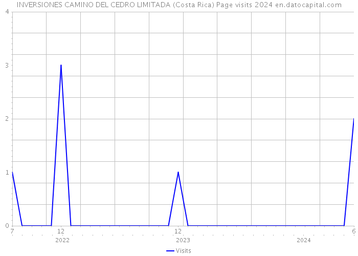 INVERSIONES CAMINO DEL CEDRO LIMITADA (Costa Rica) Page visits 2024 