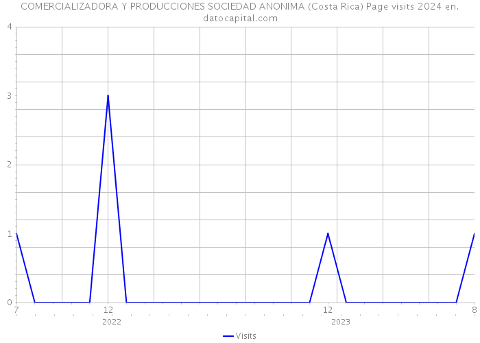 COMERCIALIZADORA Y PRODUCCIONES SOCIEDAD ANONIMA (Costa Rica) Page visits 2024 