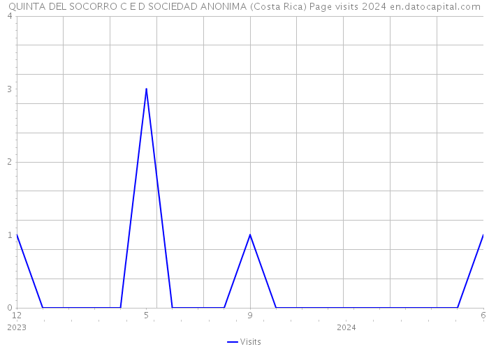 QUINTA DEL SOCORRO C E D SOCIEDAD ANONIMA (Costa Rica) Page visits 2024 
