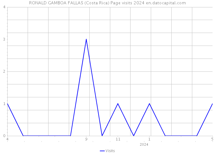 RONALD GAMBOA FALLAS (Costa Rica) Page visits 2024 