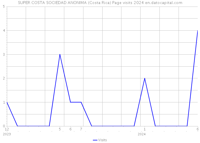 SUPER COSTA SOCIEDAD ANONIMA (Costa Rica) Page visits 2024 