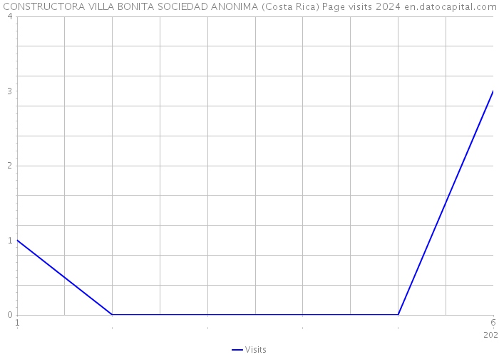 CONSTRUCTORA VILLA BONITA SOCIEDAD ANONIMA (Costa Rica) Page visits 2024 