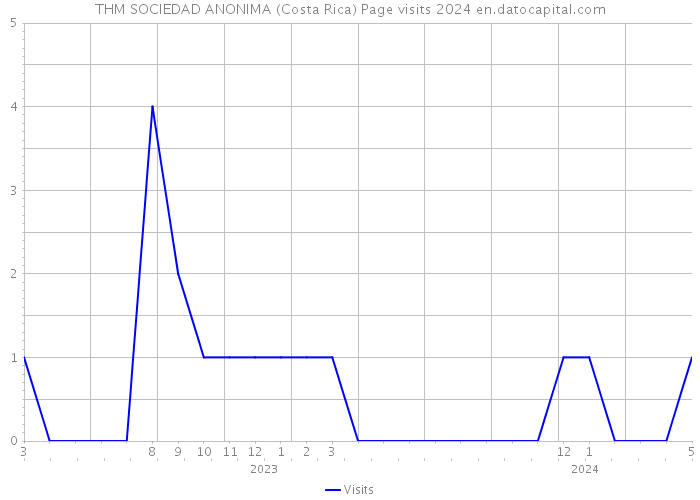 THM SOCIEDAD ANONIMA (Costa Rica) Page visits 2024 