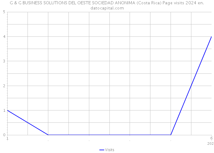 G & G BUSINESS SOLUTIONS DEL OESTE SOCIEDAD ANONIMA (Costa Rica) Page visits 2024 