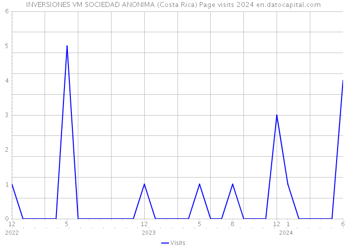 INVERSIONES VM SOCIEDAD ANONIMA (Costa Rica) Page visits 2024 