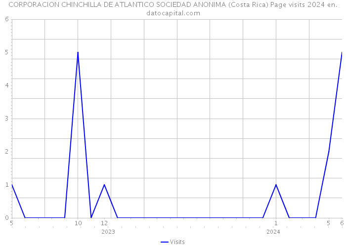 CORPORACION CHINCHILLA DE ATLANTICO SOCIEDAD ANONIMA (Costa Rica) Page visits 2024 