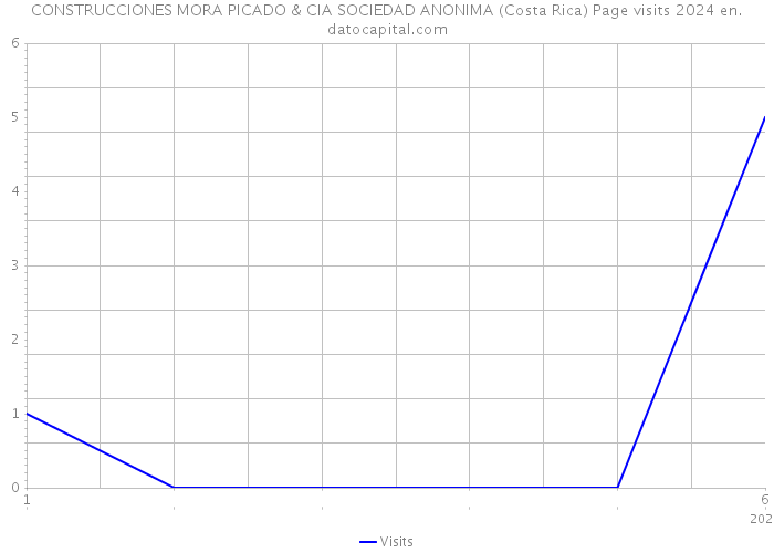 CONSTRUCCIONES MORA PICADO & CIA SOCIEDAD ANONIMA (Costa Rica) Page visits 2024 