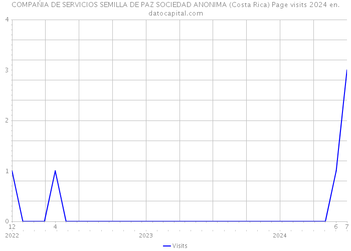 COMPAŃIA DE SERVICIOS SEMILLA DE PAZ SOCIEDAD ANONIMA (Costa Rica) Page visits 2024 