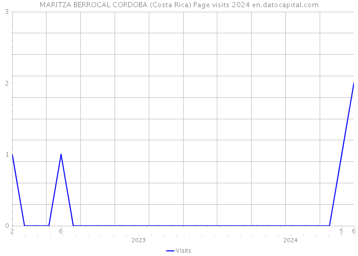 MARITZA BERROCAL CORDOBA (Costa Rica) Page visits 2024 