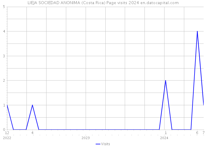 LIEJA SOCIEDAD ANONIMA (Costa Rica) Page visits 2024 