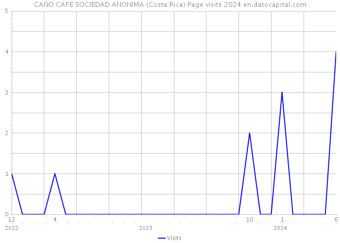 CAŃO CAFE SOCIEDAD ANONIMA (Costa Rica) Page visits 2024 