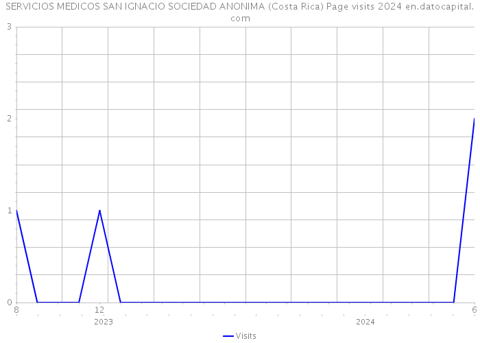 SERVICIOS MEDICOS SAN IGNACIO SOCIEDAD ANONIMA (Costa Rica) Page visits 2024 