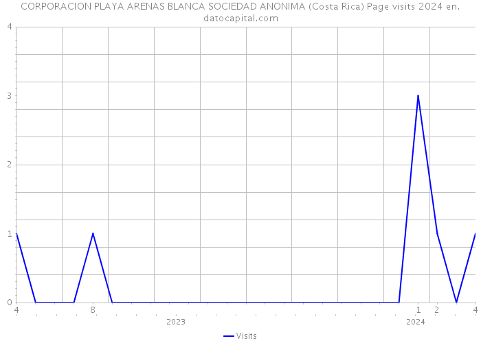 CORPORACION PLAYA ARENAS BLANCA SOCIEDAD ANONIMA (Costa Rica) Page visits 2024 