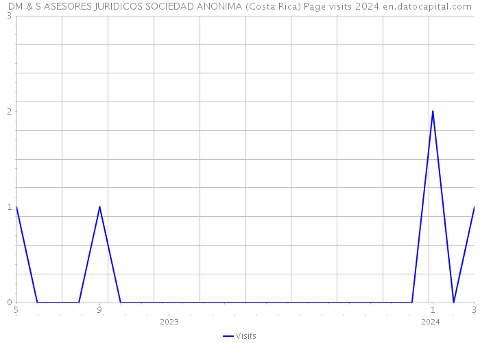 DM & S ASESORES JURIDICOS SOCIEDAD ANONIMA (Costa Rica) Page visits 2024 