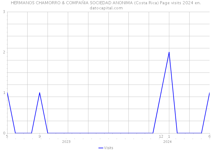 HERMANOS CHAMORRO & COMPAŃIA SOCIEDAD ANONIMA (Costa Rica) Page visits 2024 