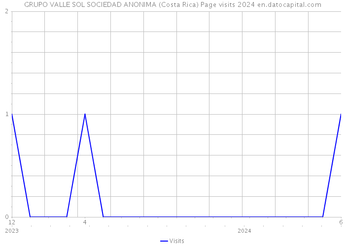 GRUPO VALLE SOL SOCIEDAD ANONIMA (Costa Rica) Page visits 2024 