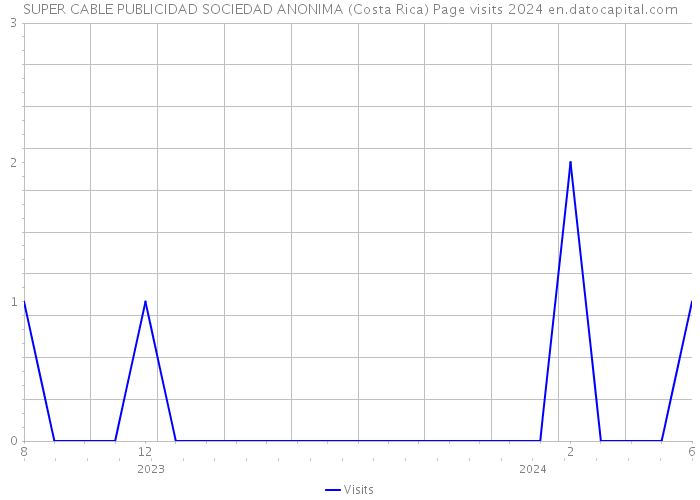 SUPER CABLE PUBLICIDAD SOCIEDAD ANONIMA (Costa Rica) Page visits 2024 
