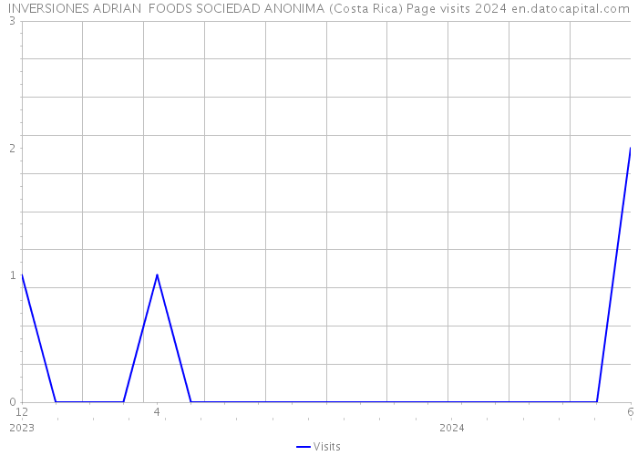 INVERSIONES ADRIAN FOODS SOCIEDAD ANONIMA (Costa Rica) Page visits 2024 