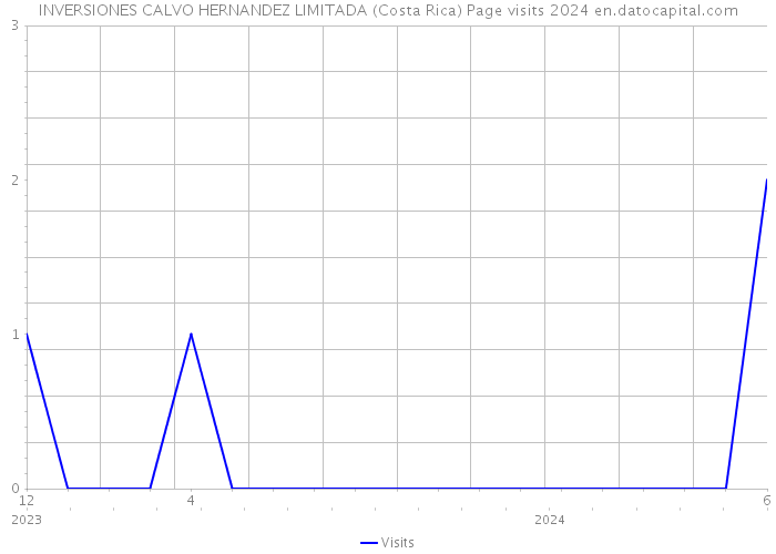 INVERSIONES CALVO HERNANDEZ LIMITADA (Costa Rica) Page visits 2024 