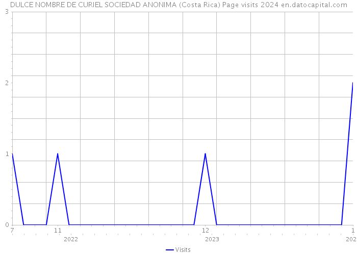 DULCE NOMBRE DE CURIEL SOCIEDAD ANONIMA (Costa Rica) Page visits 2024 