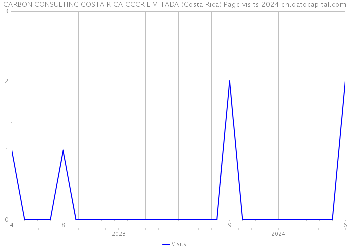CARBON CONSULTING COSTA RICA CCCR LIMITADA (Costa Rica) Page visits 2024 