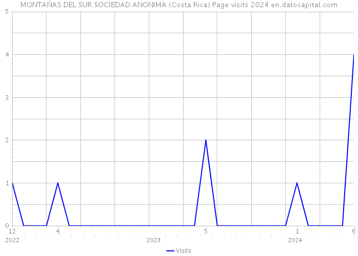 MONTAŃAS DEL SUR SOCIEDAD ANONIMA (Costa Rica) Page visits 2024 