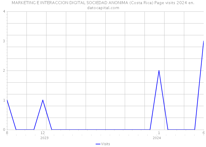 MARKETING E INTERACCION DIGITAL SOCIEDAD ANONIMA (Costa Rica) Page visits 2024 