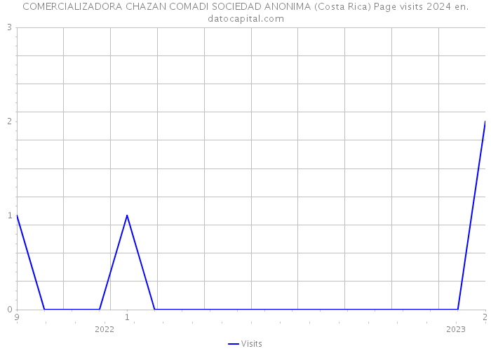 COMERCIALIZADORA CHAZAN COMADI SOCIEDAD ANONIMA (Costa Rica) Page visits 2024 