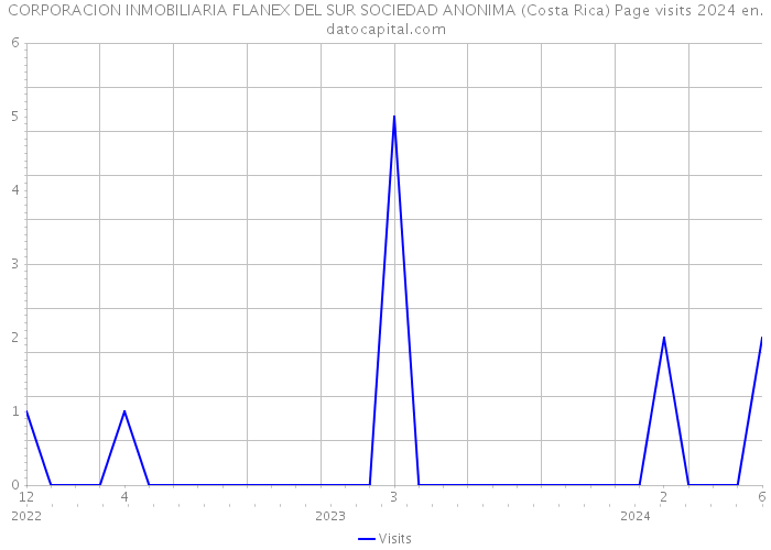 CORPORACION INMOBILIARIA FLANEX DEL SUR SOCIEDAD ANONIMA (Costa Rica) Page visits 2024 