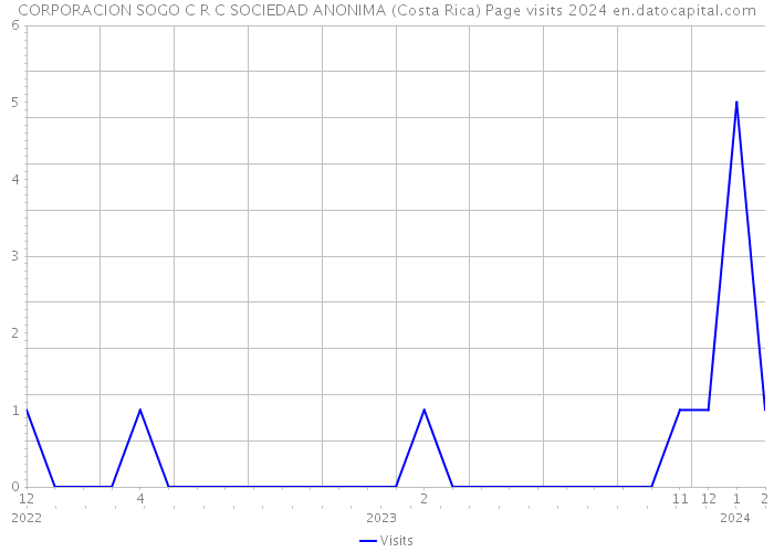 CORPORACION SOGO C R C SOCIEDAD ANONIMA (Costa Rica) Page visits 2024 