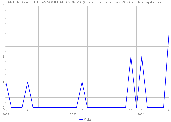 ANTURIOS AVENTURAS SOCIEDAD ANONIMA (Costa Rica) Page visits 2024 