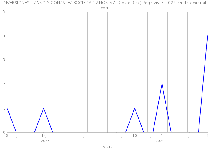 INVERSIONES LIZANO Y GONZALEZ SOCIEDAD ANONIMA (Costa Rica) Page visits 2024 