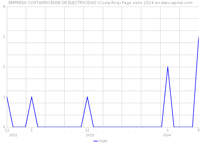 EMPRESA COSTARRICENSE DE ELECTRICIDAD (Costa Rica) Page visits 2024 