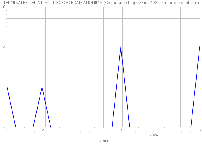 TERMINALES DEL ATLANTICO SOCIEDAD ANONIMA (Costa Rica) Page visits 2024 
