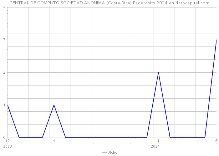 CENTRAL DE COMPUTO SOCIEDAD ANONIMA (Costa Rica) Page visits 2024 