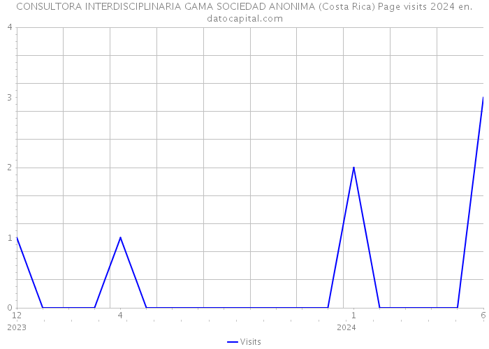 CONSULTORA INTERDISCIPLINARIA GAMA SOCIEDAD ANONIMA (Costa Rica) Page visits 2024 