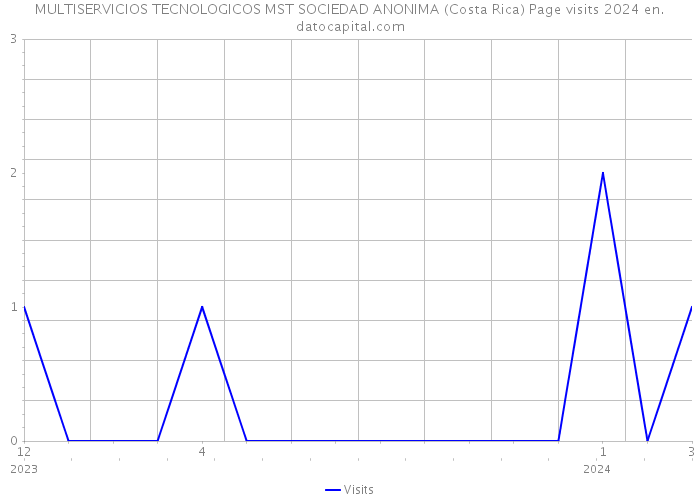 MULTISERVICIOS TECNOLOGICOS MST SOCIEDAD ANONIMA (Costa Rica) Page visits 2024 