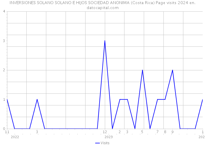 INVERSIONES SOLANO SOLANO E HIJOS SOCIEDAD ANONIMA (Costa Rica) Page visits 2024 
