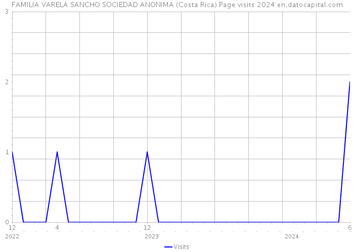 FAMILIA VARELA SANCHO SOCIEDAD ANONIMA (Costa Rica) Page visits 2024 