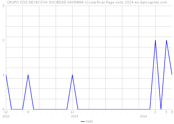 GRUPO SZSZ DE NICOYA SOCIEDAD ANONIMA (Costa Rica) Page visits 2024 