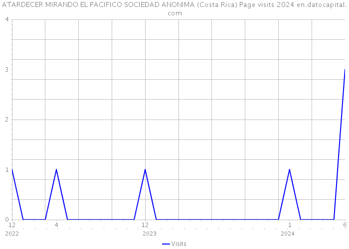 ATARDECER MIRANDO EL PACIFICO SOCIEDAD ANONIMA (Costa Rica) Page visits 2024 
