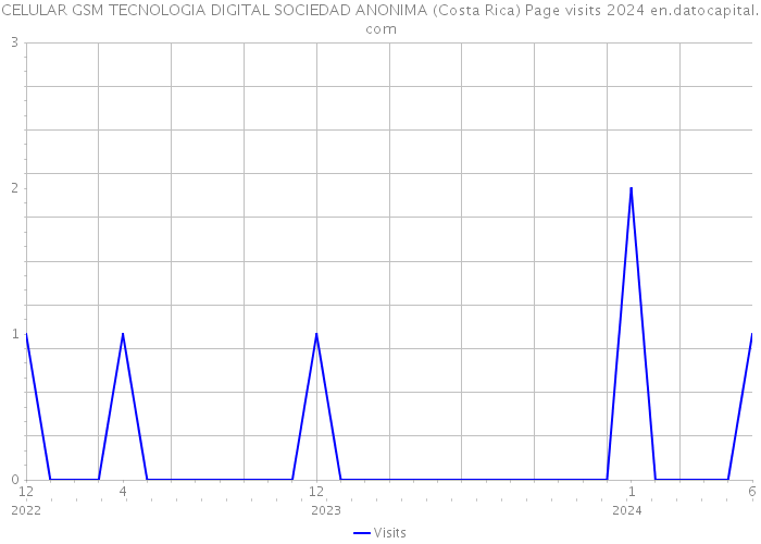 CELULAR GSM TECNOLOGIA DIGITAL SOCIEDAD ANONIMA (Costa Rica) Page visits 2024 