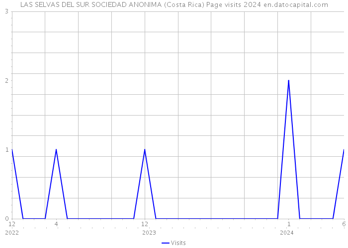 LAS SELVAS DEL SUR SOCIEDAD ANONIMA (Costa Rica) Page visits 2024 