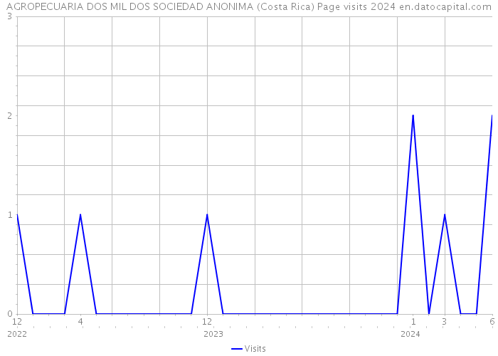 AGROPECUARIA DOS MIL DOS SOCIEDAD ANONIMA (Costa Rica) Page visits 2024 