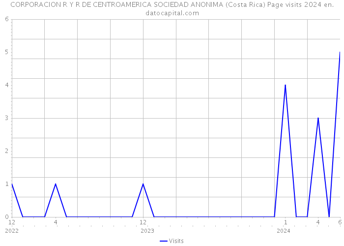 CORPORACION R Y R DE CENTROAMERICA SOCIEDAD ANONIMA (Costa Rica) Page visits 2024 