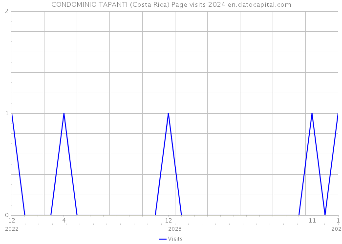 CONDOMINIO TAPANTI (Costa Rica) Page visits 2024 