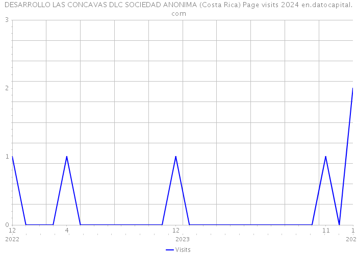 DESARROLLO LAS CONCAVAS DLC SOCIEDAD ANONIMA (Costa Rica) Page visits 2024 