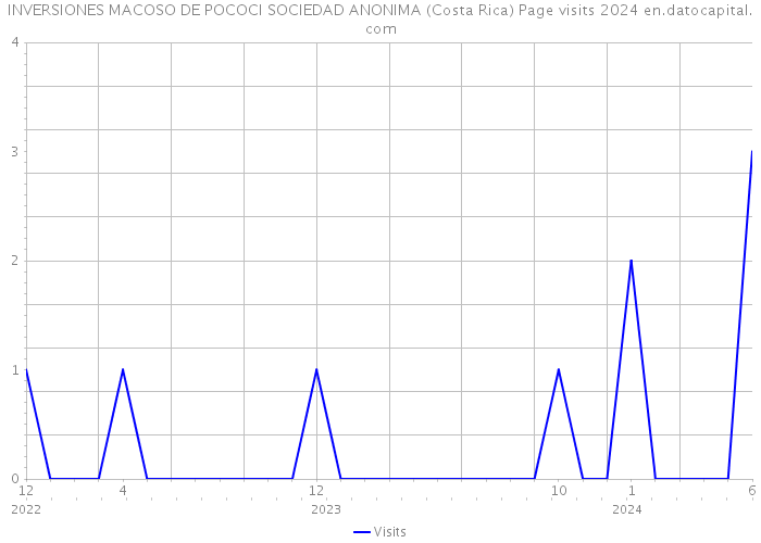 INVERSIONES MACOSO DE POCOCI SOCIEDAD ANONIMA (Costa Rica) Page visits 2024 