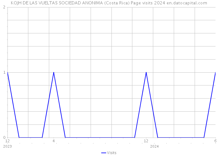 KOJH DE LAS VUELTAS SOCIEDAD ANONIMA (Costa Rica) Page visits 2024 